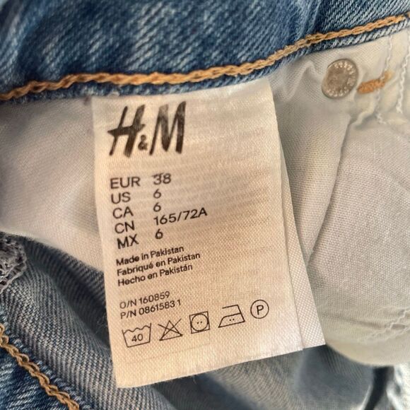 H&M Culotte high waist wide leg women’s jeans size 6 - Picture 8 of 11